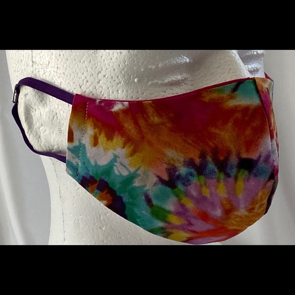 Tie Dye Face Mask, Reversible - Picture 2 of 3